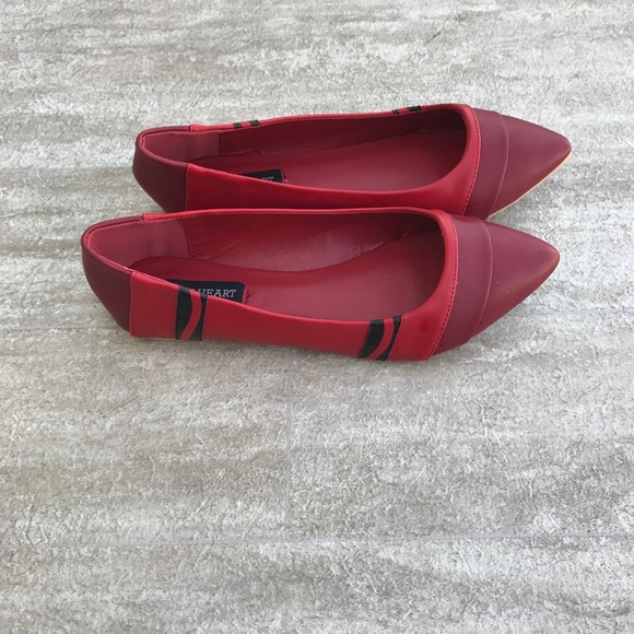 I Heart Iron Fist Limited Edition Crayon Red Flats - Picture 4 of 6